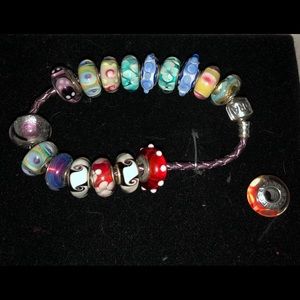 My growing glass bead collection addition.